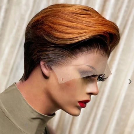 Women's Fashion Dyed Short Straight Hair Style