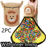 Felt Storage Bag Toy Play Mat 2 In 1 Pull Rope