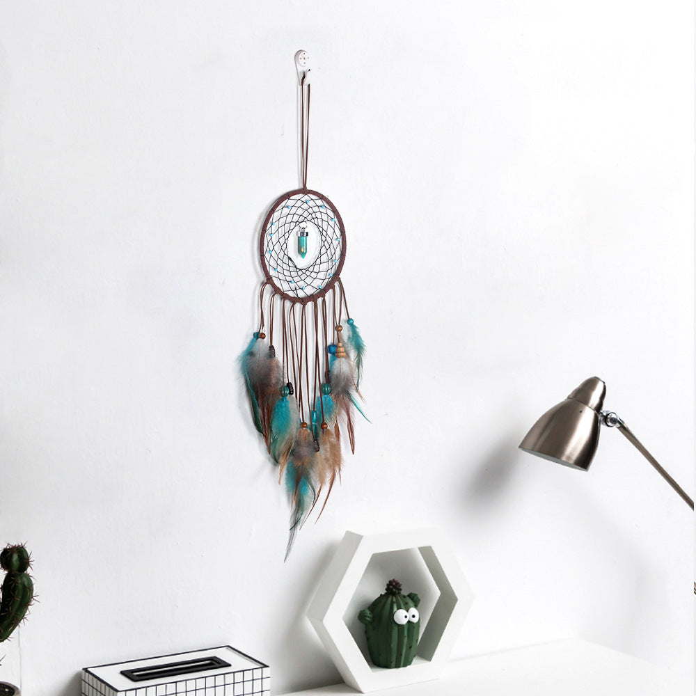Feather Dream Catcher with LED Lights for Home Decor