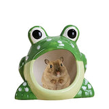 Cool Hamster House Hideout Ceramics Strawberry Shape Bed Cute Small Animal Pet Squirrel Hedgehog Chinchilla Nest Hamster Cage Accessories