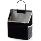 BTQ Wall Hanging Storage Bag Waterproof Over The Door Closet Organizer Hanging Pocket Linen Cotton Organizer Box Containers for Bedroom Bathroom (Black)