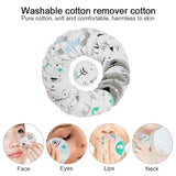 Cotton Cartoon Printed Reusable Makeup Remover Pads
