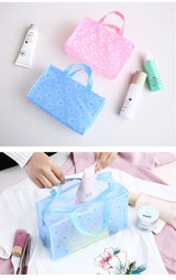 Portable Waterproof Flower Toiletry Bag Organizer