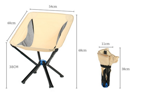 Portable Folding Camping Chair with Backrest