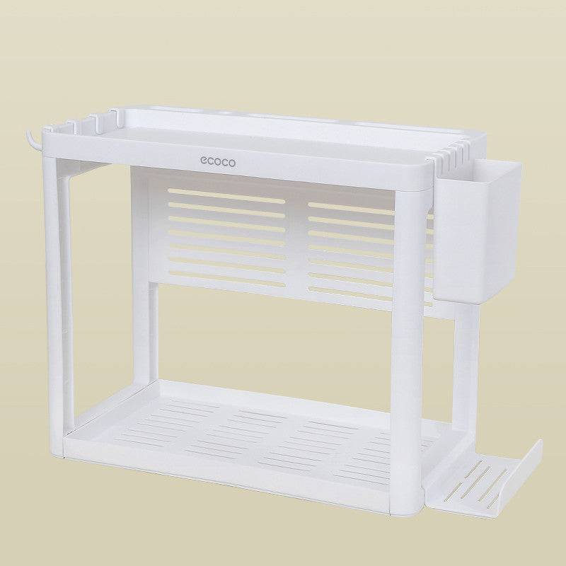 2-Tier Kitchen Storage Rack for Utensils and Spices