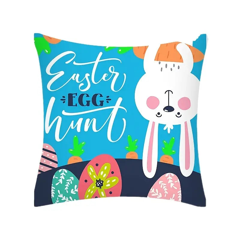 Easter Watercolor Bunny Pillowcase for Home and Office