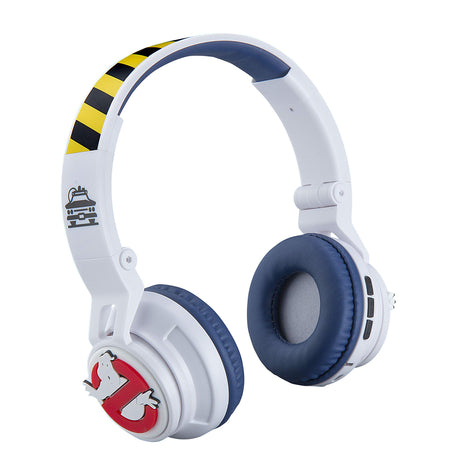 eKids Ghostbusters Kids Bluetooth Headphones Wireless Headphones with Microphone Includes Aux Cord Volume Reduced Kids Foldable Headphones for School Home or Travel