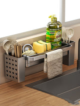 Rag Drain Rack for Kitchen Sink Storage and Organization