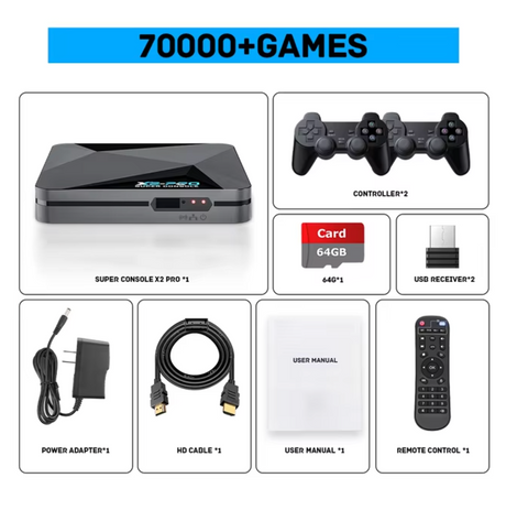 3-in-1 Home Video Game Set-Top Box