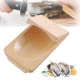 1/2/3PCS Oyster Shucking Clamp 8×13cm Wood Shucking Clamp Oyster Shucking Protector Wooden Holder Oyster Shucking Clamp Oyster Opener Tool for Kitchen Home Outdoor Barbecue Camping (1PCS)