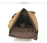Outdoor Men's Waxed Canvas Backpack for Travel