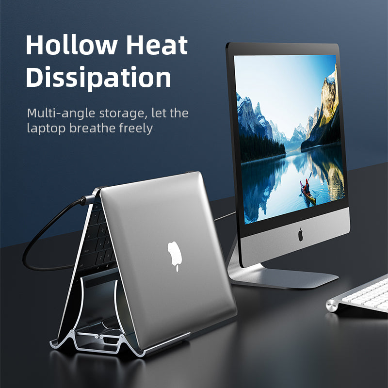 Vertical Laptop and Tablet Gravity Storage Bracket