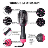 New Multifunctional Ionic Hot Air Brush (3-in-1)