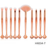 10-Piece Shell Makeup Brush Set - Beauty Tools