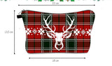 Christmas Print Waterproof Cosmetic Bag for Travel