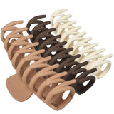 OWIIZI Big Hair Claw Clips for Women - Long Thick Hair 4.3" Nonslip Jumbo Clips Strong Hold Jaw Clamps for Styling Large Hair Accessories (3 Packs)
