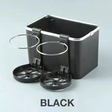 Multifunctional Car Organizer with Lid and Cup Holder