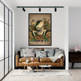6 pc Casual Guitar Frog Canvas Art for Home Decor