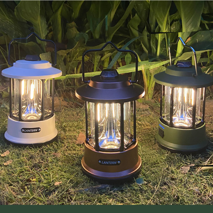 Retro Portable Emergency Tent Lights for Camping