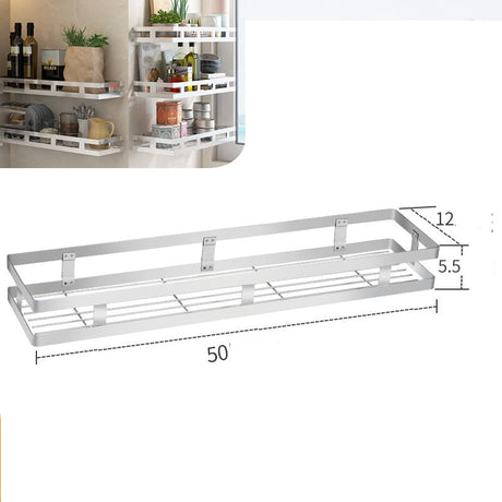 Wall-Mounted Kitchen Spice Rack and Organizer Shelf