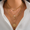 Electroplated Zinc Alloy Necklace Set