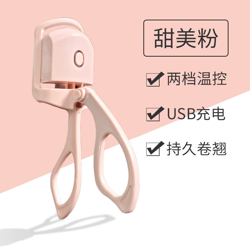 USB Electric Heated Eyelash Curler - Mini Portable Beauty