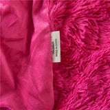 Rose Red Flannel Blanket - Warm Plush for Home & Office