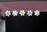 2024 Summer Clear Flower Car Dashboard Decor