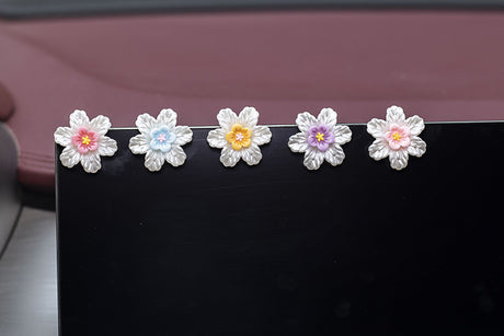 2024 Summer Clear Flower Car Dashboard Decor