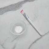 Transparent Mask Bowl Set with Soft Brush (Approx. 6CM)