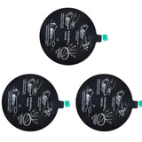 UAYESOK Dashboard Windshield Suction Cup Disk Mounting Pad Plate for Car Phone Holder Handheld Radio Mount 78mm Strong Adhesive Disc for Dash Camera GPS Tablet (3 Packs)