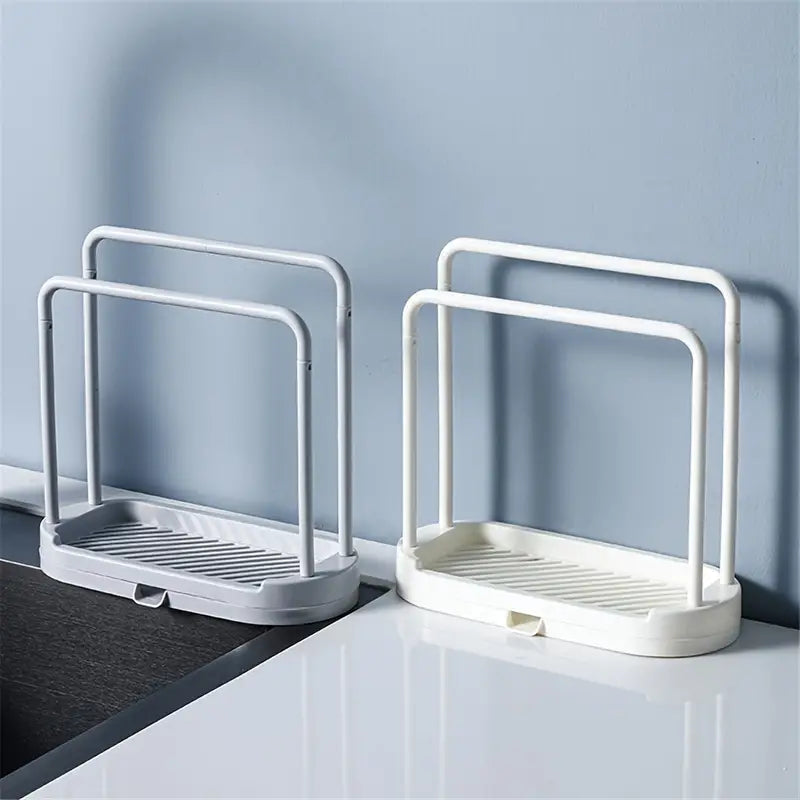 Double Row Kitchen Countertop Storage Rack (1pc)