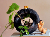Cute Dog Figurine Pen Holder for Home Decor