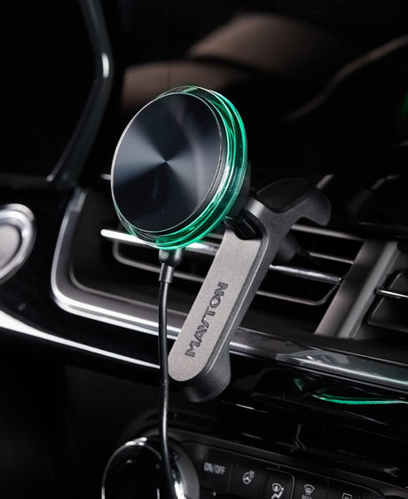 MAYTON MagSafe Car Mount Phone Mount in a car with MagSafe Charger car Mount Charger for MagSafe MagSafe Car Accessories (MagSafe Mount)