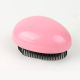 Smooth Black Plastic Egg Massage Hair Comb