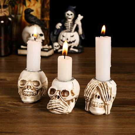 Day of the Dead Skull Resin Ornament for Home Decor