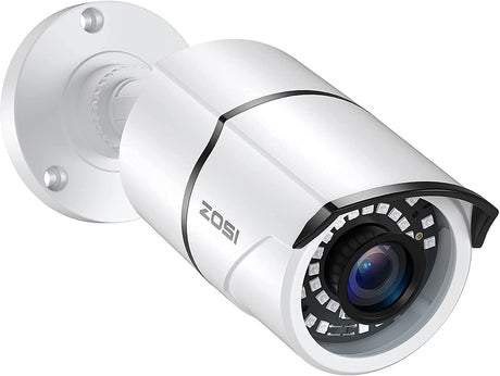 ZOSI 1080P 4-in-1 TVI/CVI/AHD/CVBS CCTV Security Camera 36 IR LEDs Outdoor Night Vision 100ft 3.6mm Bullet Camera Compatible for HD-TVI AHD CVI and CVBS/960H Analog DVR (Renewed)