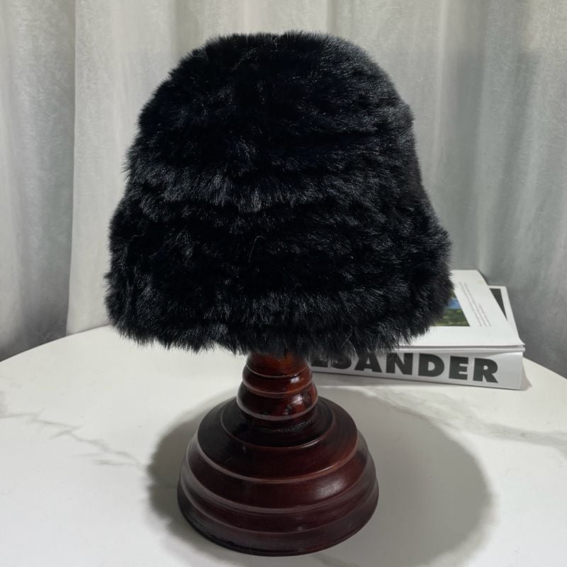 Thickened Plush Rabbit Hair-Like Warm Hat