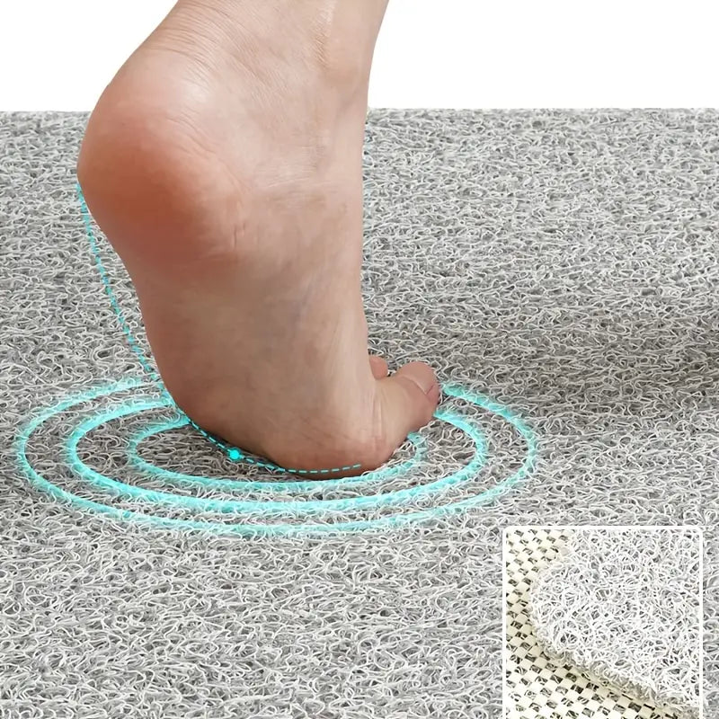 Non-Slip PVC Floor Mat for Home - Solid Color