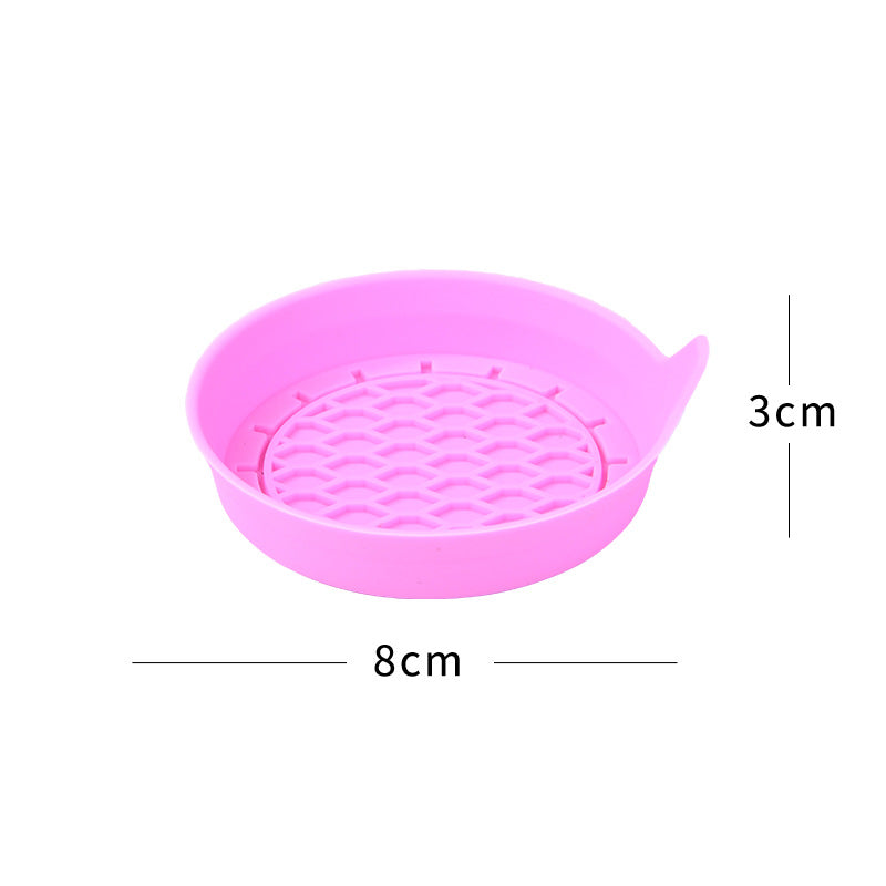 Creative Silicone Car Coaster with Rhinestones