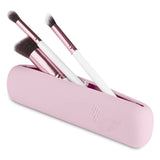 Portable Large Capacity Makeup Bag Set with Brush Holder