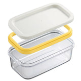 Butter Dish Butter Keeper with Cutter Slicer Clear Airtight Butter Cutter Slicer For Easy Cutting And Storage Covered Butter Dish Serving Tray with Butter insert for Home Kitchen