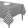 Softopia Cotton Gingham Buffalo Check 60"x84" Tablecloth 100% Cotton Washable Rustic Rectangle Table Cover Decorative for Gifts Dining BBQ Buffet Parties & Camping - Black
