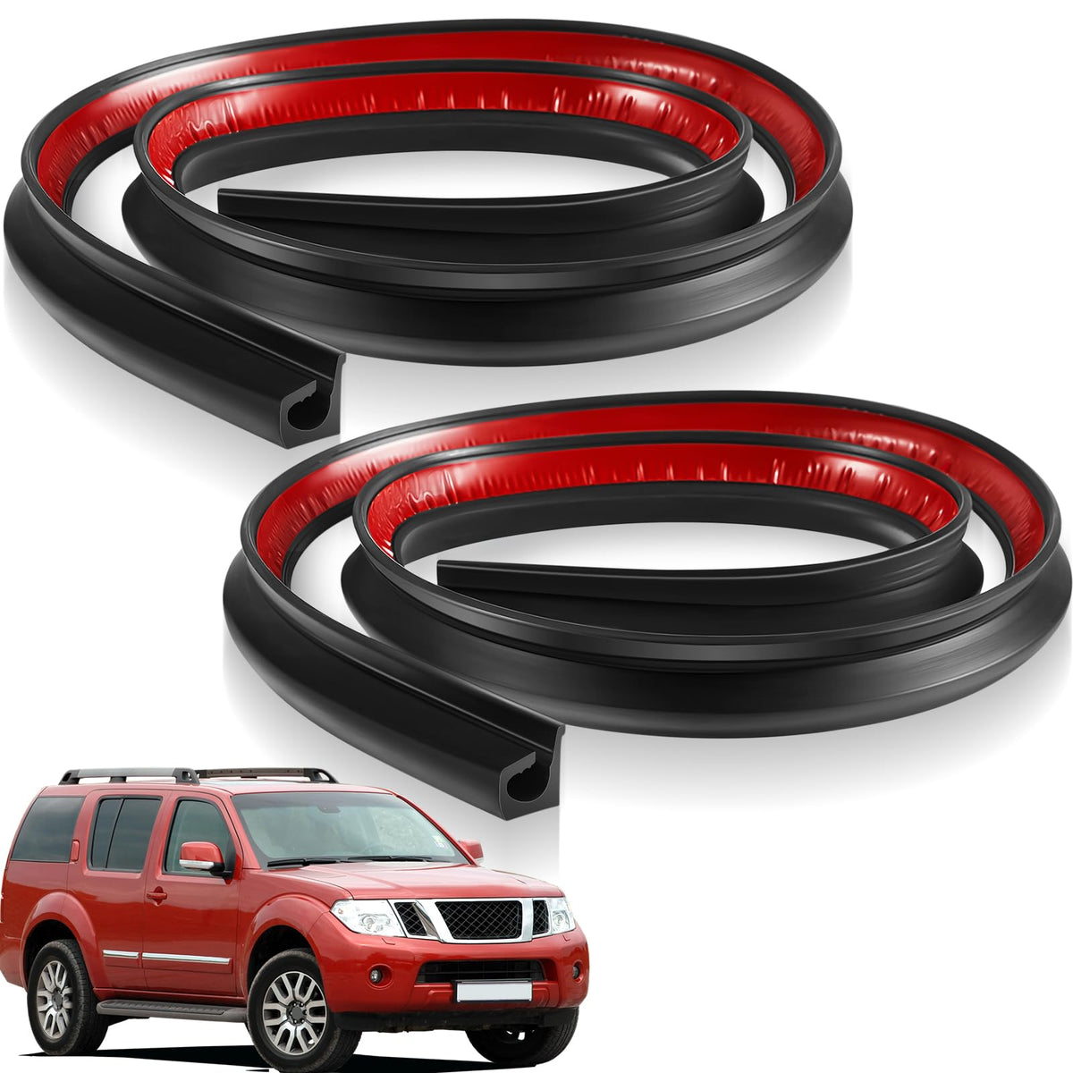 Saysurey 2 Pcs Car Wire Hider Total 3.28 ft Car Concealed Wire Cover for Roof Light Bar with Adhesive Backing for Hide Wires for Roof Rack Light Bar