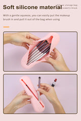 Large Capacity Portable Travel Makeup Brush Organizer