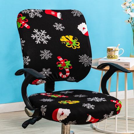 Simple Stretchable Office Chair Cover Set
