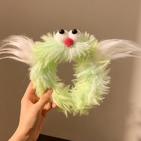 Cute Purple Plush Monster Headband Hair Accessory