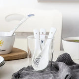 Ceramic Cooking Spoon Set for Home Kitchen Use
