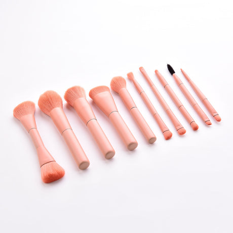 10-Piece Makeup Brush Set with Beauty Tools