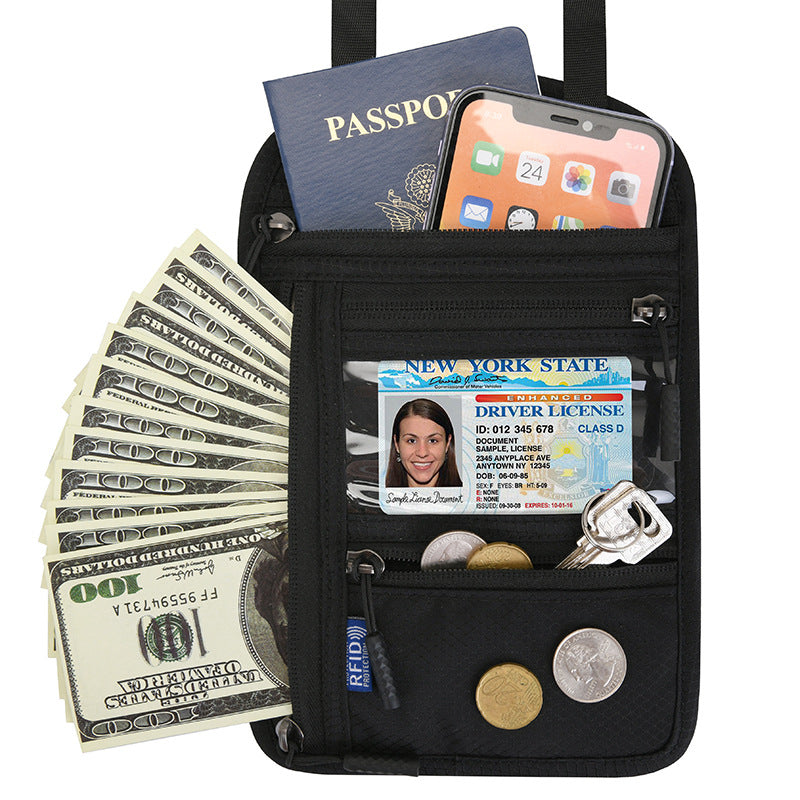 Nylon Crossbody Multifunctional Document Storage Bag